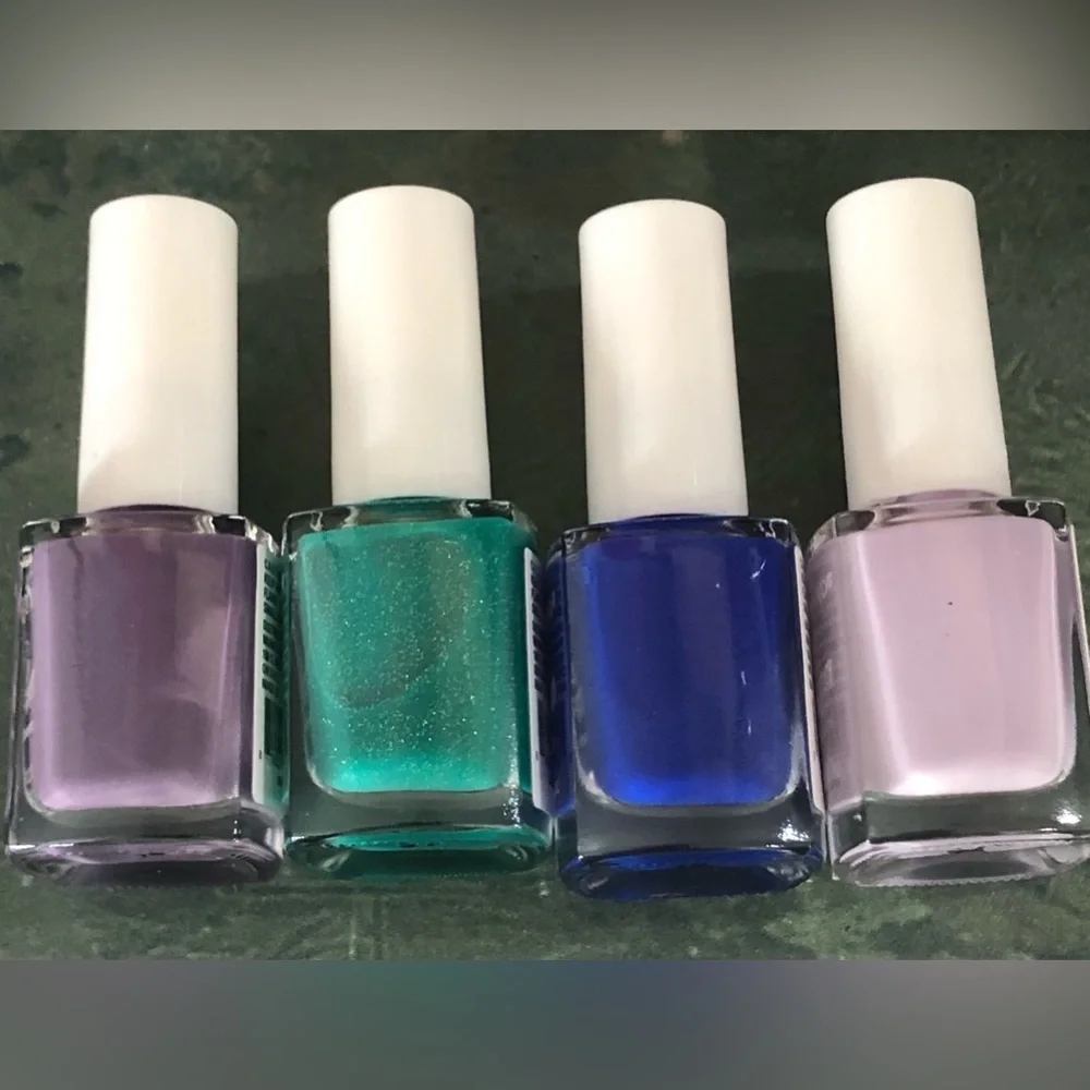 4pack Candy Moyo gel nail polish in lavender royal blue emerald green mauve‎ new
